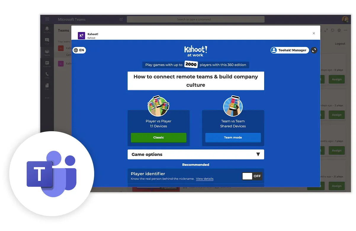 kahoot integration